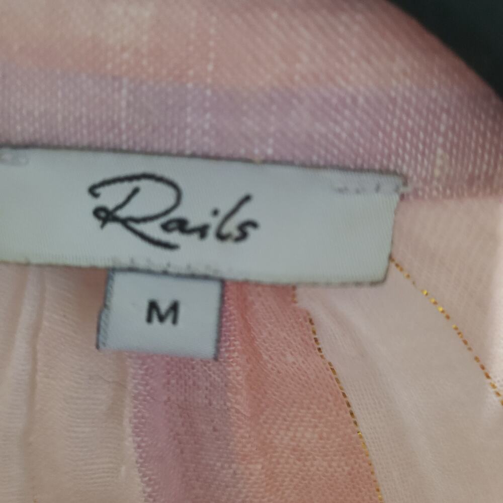 Rails Alyssa Dusk Stripe Linen Button Down Blouse… - image 2